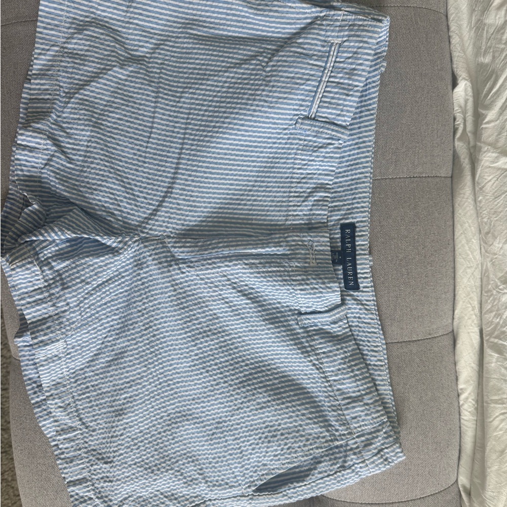 Ralph Lauren Light Blue & White Striped Women’s Shorts